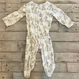Kate Quinn 6-9 month bunny snap footies